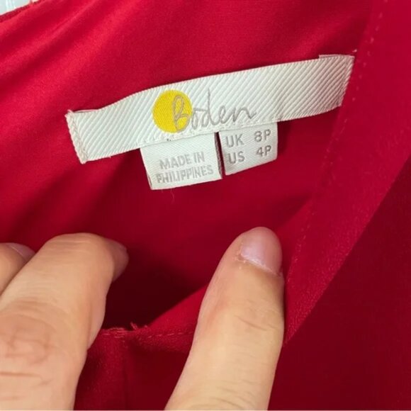 NWT Boden Dark Red Hexham Jumpsuit Size 4 Available - Picture 14 of 16